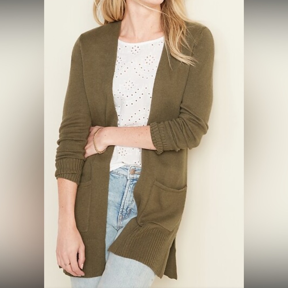 Old Navy Women's Olive Cardigan